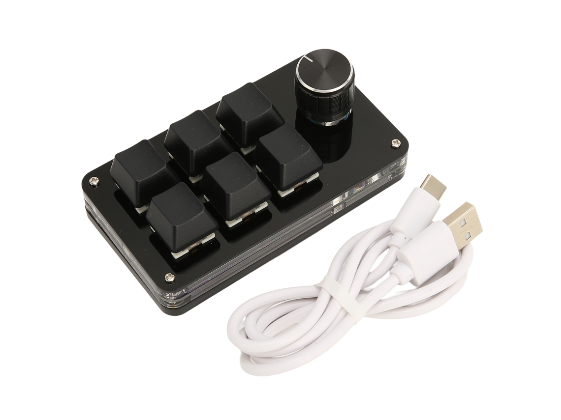 6 Teclado Gamer Programável Mini Com Funções Chave