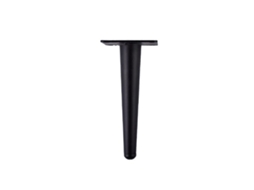 Pernas De Metal Para Móveis (cone Reto De 15 Cm, Preto Fosco, Compatível Com Vários Tipos De Móveis)