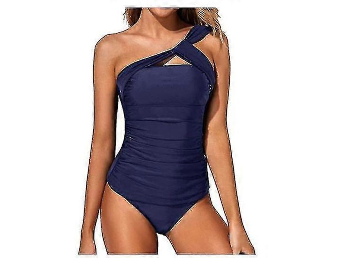 Traje De Banho Tankini Feminino De Alta Qualidade, Confortável, Quick Dry, Ideal Para Férias Tropicais E Esportes Navy A