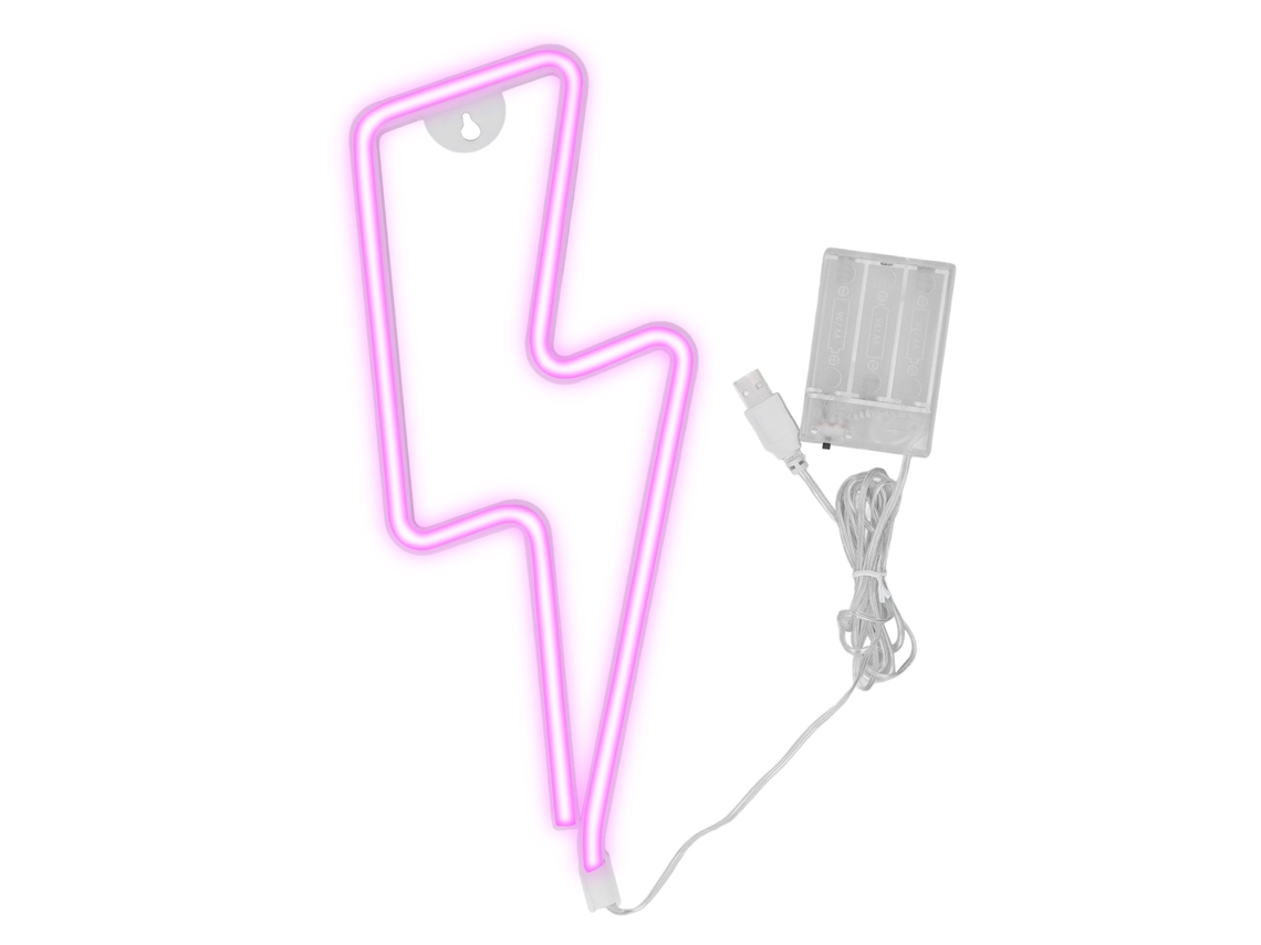 2026 luz Led Neon Rosa para Decoração de Parede e Quarto, Lâmpada Decorativa Usb e Bateria