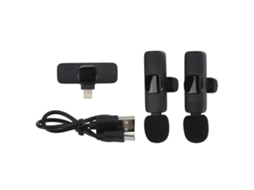 Micrófono Lavalier Inalámbrico K9 1 Para 2 Equipo De Transmisión En Vivo Micrófono Para Smartphone Tablet Universal Puerto Ios