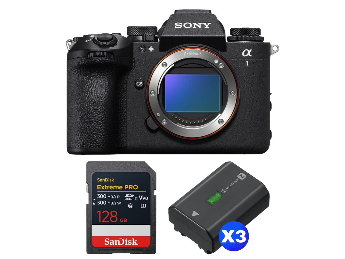Alpha 1 Ii + 1 Sandisk 128gb Extreme Pro Uhs ii Sdxc + 3 Sony Np fz100 + Ebook “20 Dicas para Fotos Que Impressionam” SONY