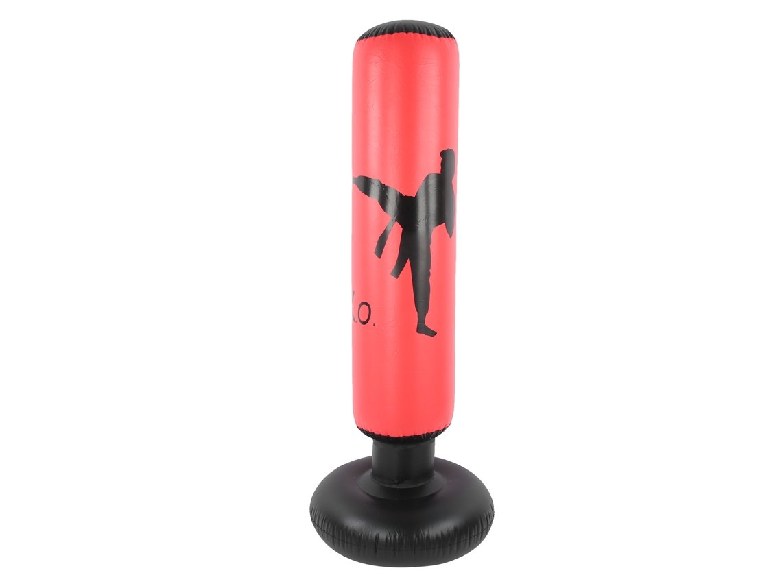 1.6m Saco De Boxe Inflável Vertical Para Adultos E Crianças Tumbler Vermelho Com Material Pvc Espesso