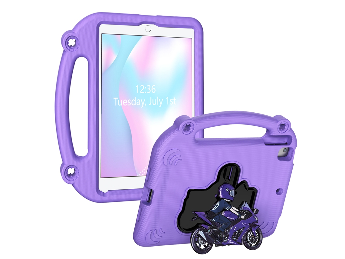 Capa Para Ipad Da Apple Com Mini Suporte Para Motocicleta, Lilás Claro Novo Ipad 9,7 Ipad 9 Lilás Claro Yunzii (2018)