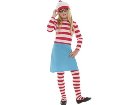 Fato de Menina  Onde Está O Wally?: Wenda (Tam: 10 a 12 anos)