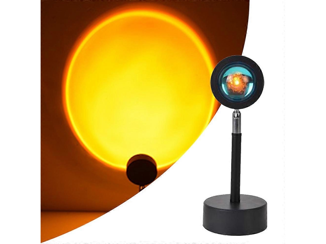 Luminária Sunset com Projeção Led, Rotação de 180 Graus, Luz Noturna com Projetor Led BRILVIBERA (sunset)