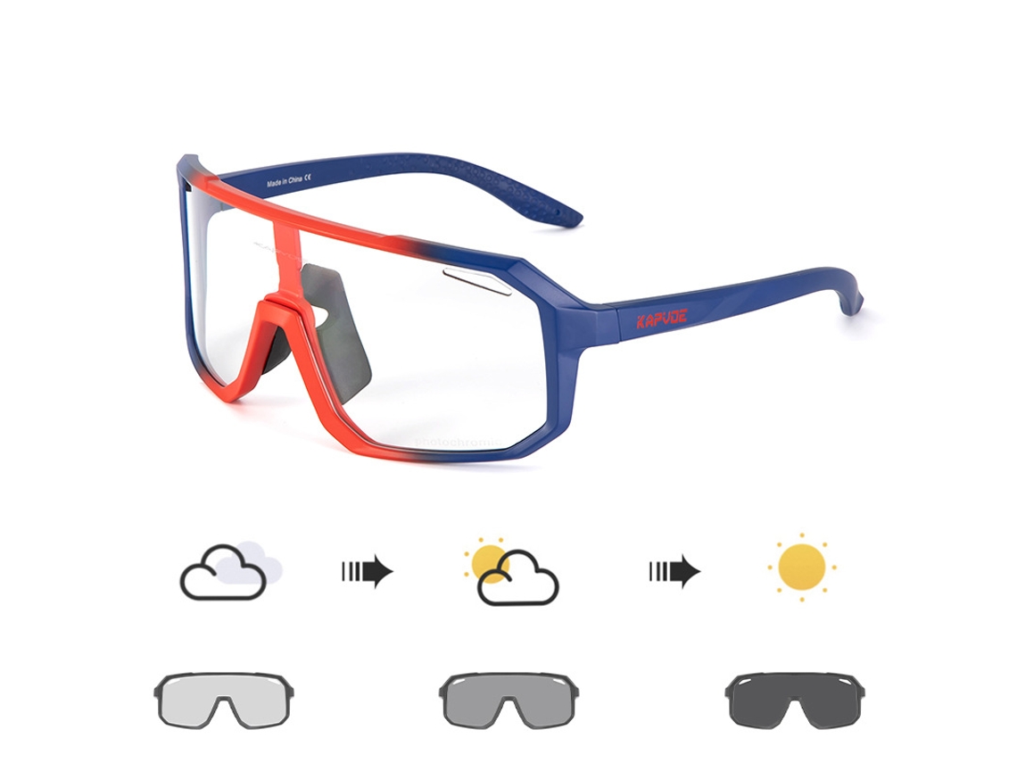 Óculos De Sol Fotocromáticos Para Ciclismo, Óculos De Sol À Prova De Vento Para Bicicletas, Óculos De Sol Unissex Para Dirigir.