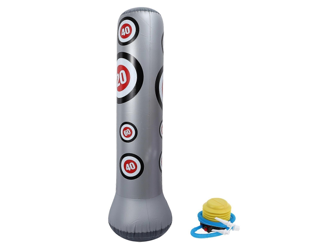 Rebe-brinquedo Inflável Para Crianças E Adultos: Saco De Boxe Inflável Tumbler Para Treinamento E Entretenimento 160x50cm