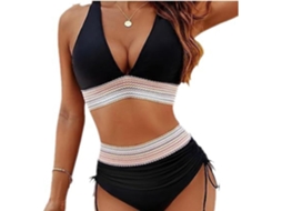Maiô Feminino Cintura Alta com Bojo Push Up SFUSHOS