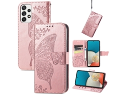 Capa De Couro Para Celular Flipouro Rosa - Samsung A23