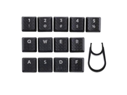 13 Teclas com Textura e Retroiluminação para Switch Táctil Logitech G813, G815, G915, G913, TKL, Rgb, Preto