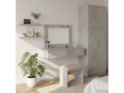 Vidaxl Mesa De Vestir Cinzeto 100 X 40 X 70 Cm Derivados De Madeira
