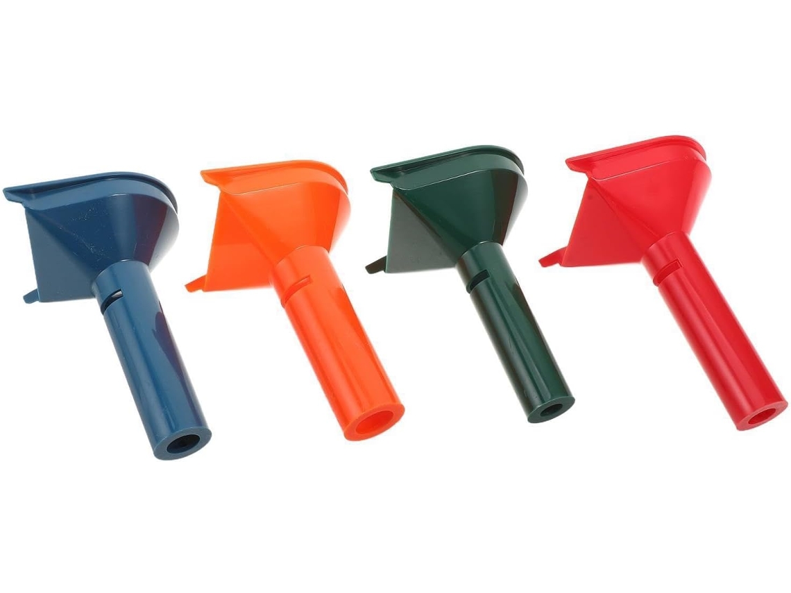 Conjunto De 4 Funis Para Separar Moedas Com Estrutura Plástico Estável E Compartimentos Fixos 10e 25 Centavos, Ideal