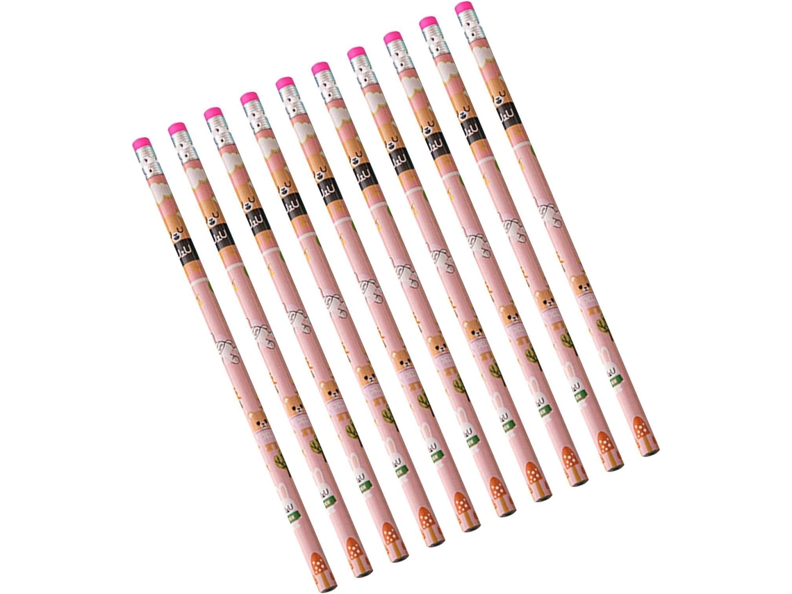 Colored Set, 24 Pieces Vibrant With Erasers, Artist Drawing Tools
