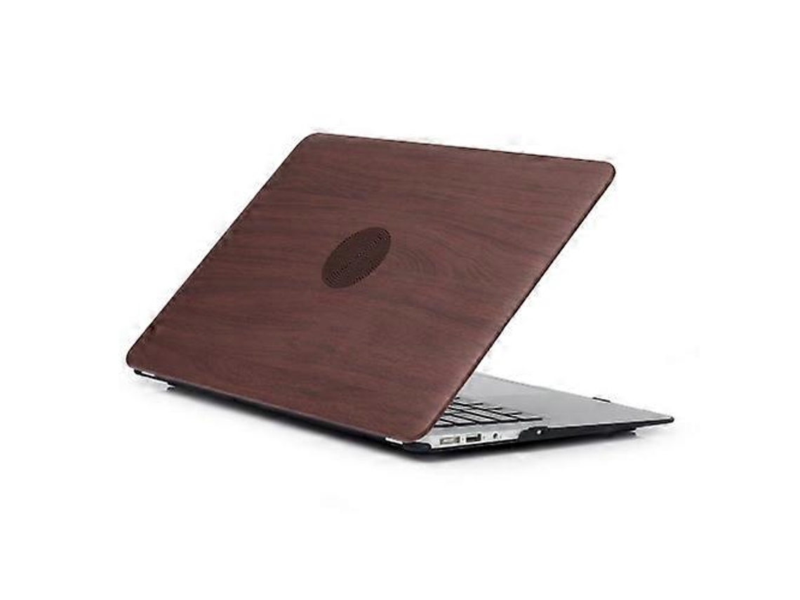 Capa De Couro Sintético Com Textura De Madeira E Padrão 04 Para Laptop Macbook Pro 15,4 Polegadas A1286 Aquaforge (2008 2012)