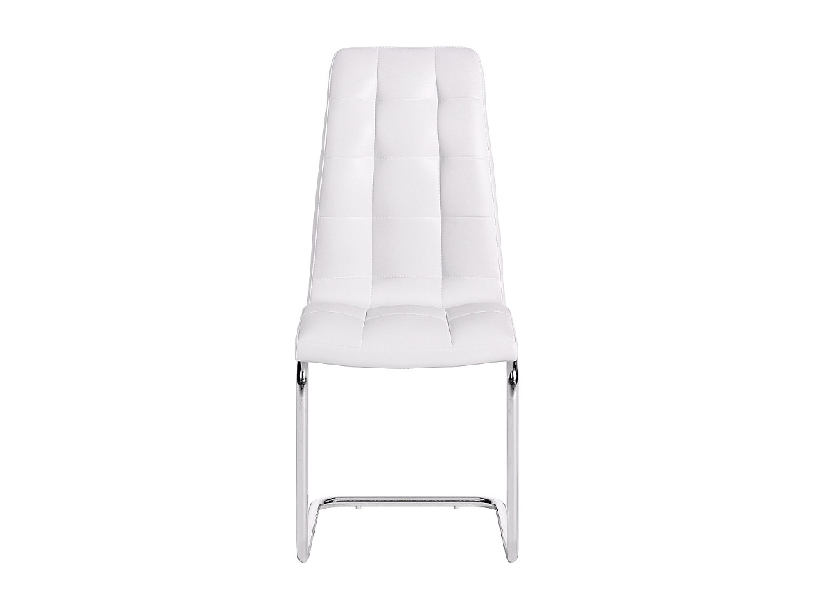 Cadeira Cantilever Nadya VENTE-UNIQUE.PT (Branco - Pele sintética - 43x60x100 cm)