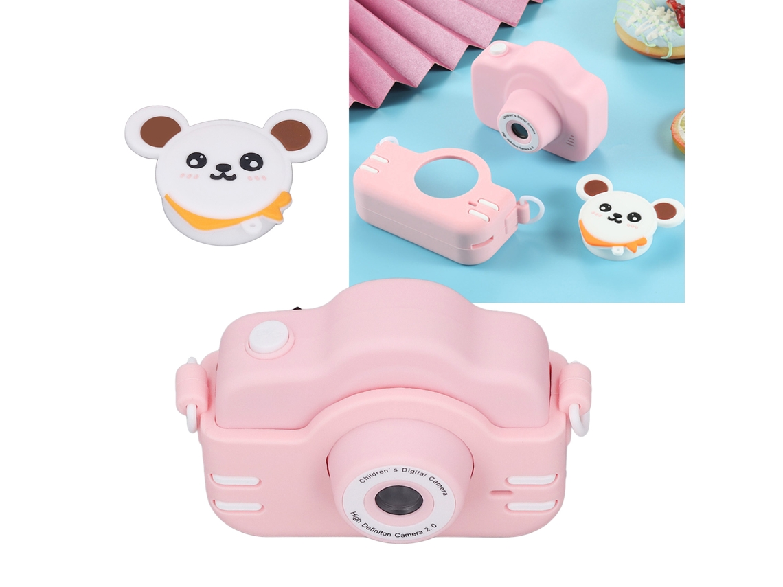 Câmera Infantil De Desenho Animado Para Crianças, Câmera Digital Multilíngue, Aparência Fofa, Câmera Infantil Dv Rosa Brilvibera