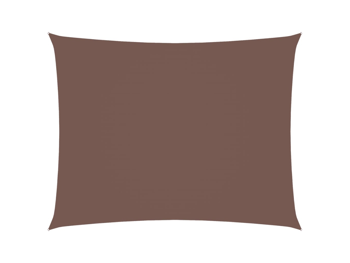 Conjunto 1 Para-sol Estilo Vela Vidaxl Marrom Tecido (300 X 450 Cm)