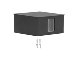 Lâmpada de Parede LED beam design quadrado retro luz quente 3W alumínio AC85-265V hotel preto | S/MARCA