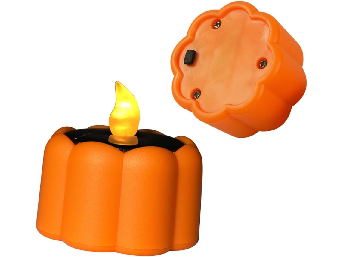 Unidades De Luzes Solares Decorativas De Halloween Em Formato De Abóbora, Com Led Eletrônico Que N Gokoco