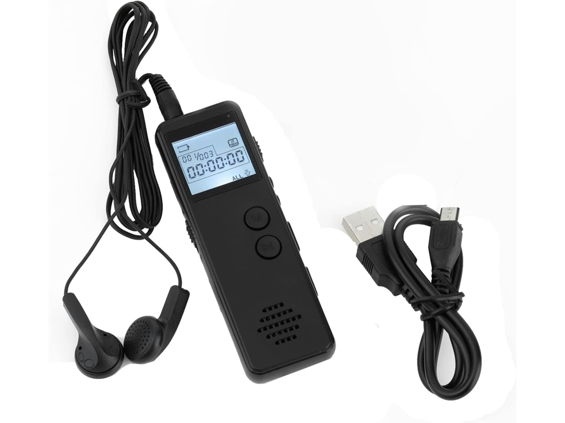 1 Conjunto De Gravadores De Áudio Digital Usb Com Reprodutor De Wav