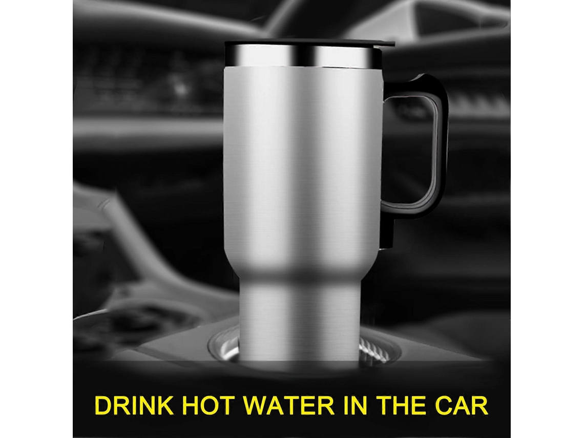 Caneca Térmica Eletrônica Para Carro Yemaa 12v 300ml, Aço Inoxidável, Caneca Térmica Para Viagem, Copo Isolado, Prata Ly Ebike