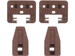 Conjunto De 4 Trilhos Gaveta Plástico Para Substituição, Para Instalação Em Armários De Cozinha E Cômodas