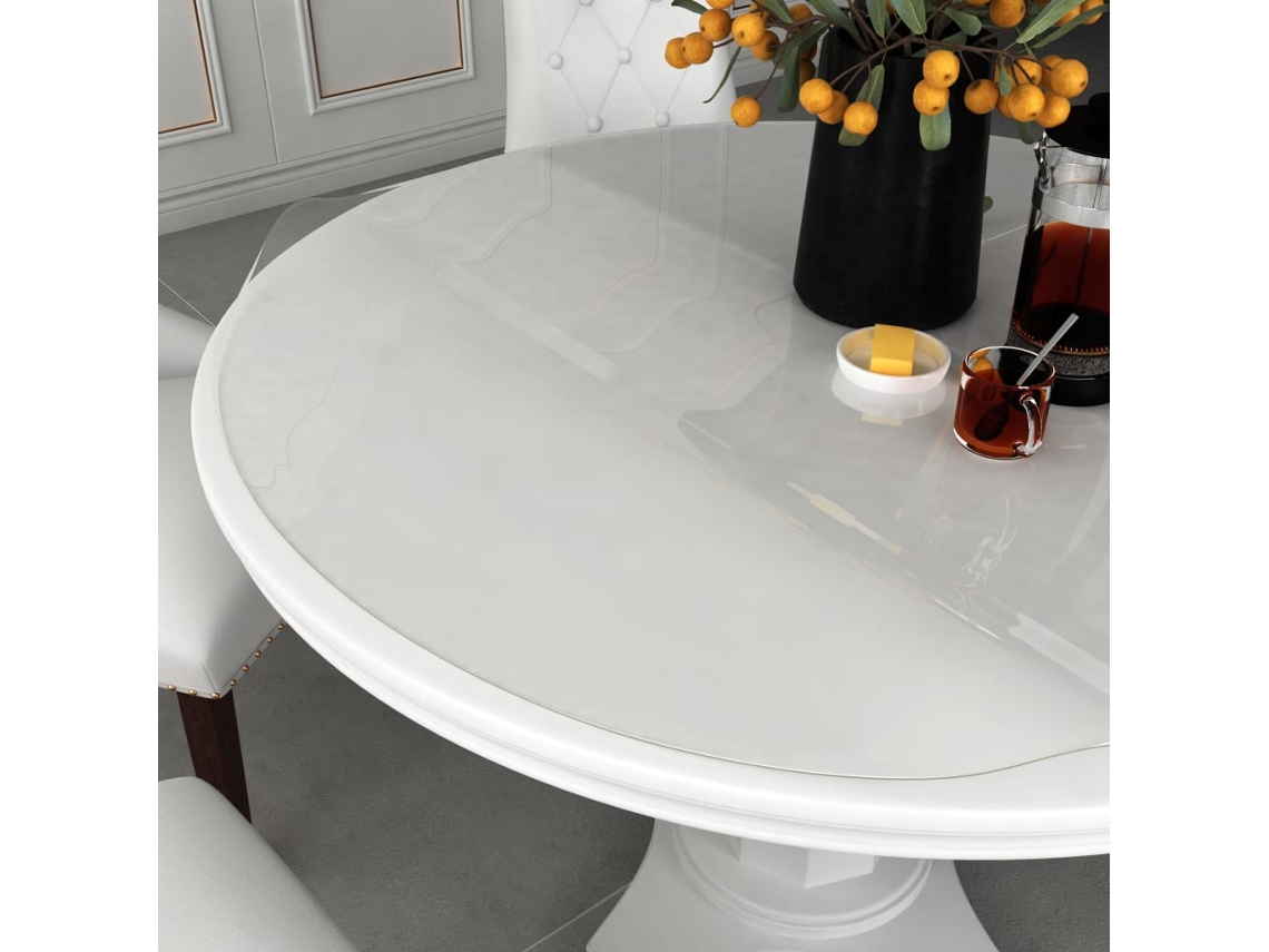 Vidaxl Protetor De Mesa Ø 100 Cm 1,6 Mm Pvc Transparente