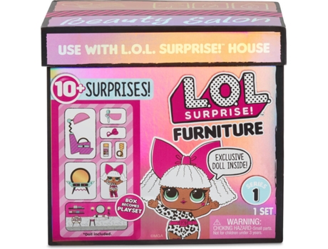 Boneca  Surprise! Furniture with Salon and Diva