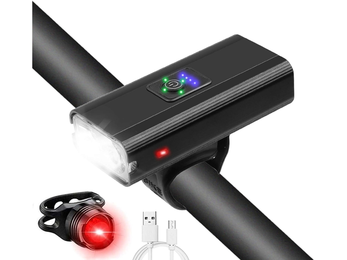 Luzes Led Impermeáveis Para Bicicleta, Luz Traseira Com Carregamento Usb E 6 Modos De Brilho Para Maior Segurança Noturna