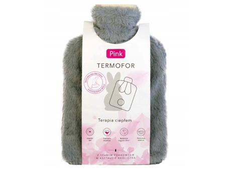 Cinza Coelho em Forma de Garrafa de Água Quente Com cor-de-Rosa Tampa, Capacidade 2l, 1 Peça Hydrex