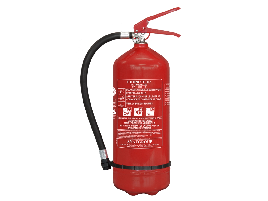 Extintor De Incêndio De Pó Abc 6Kg ANAF