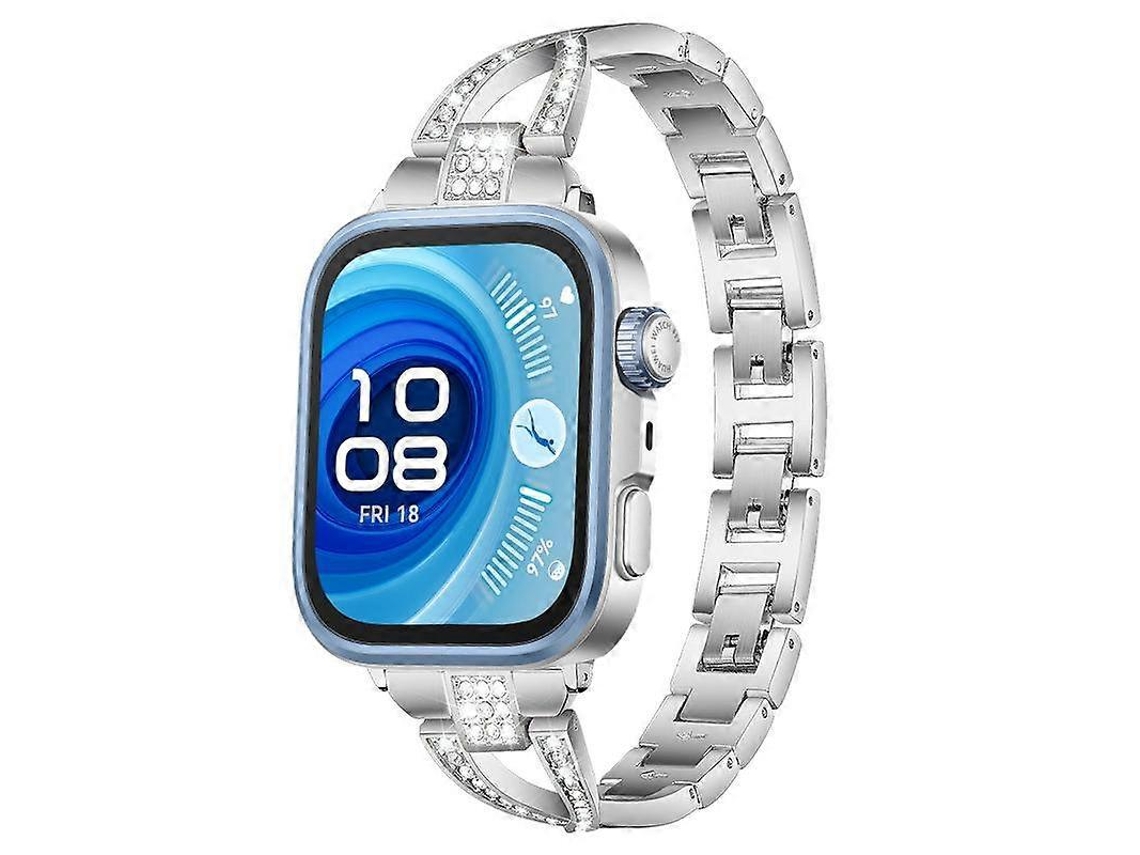 Pulseira De Relógio De Metal Com Diamante Em Formato De X E Fileira Única Xdfind
