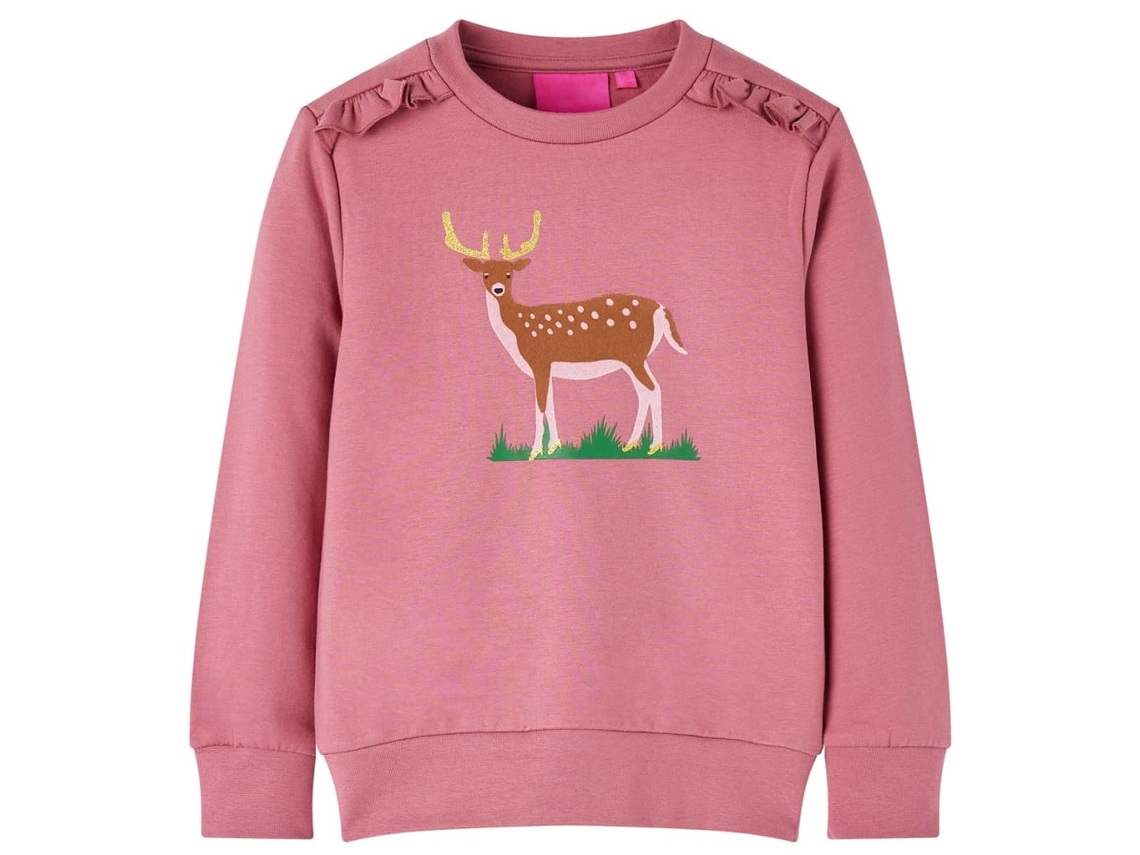 Sweatshirt Para Criança Cor Framboesa 104