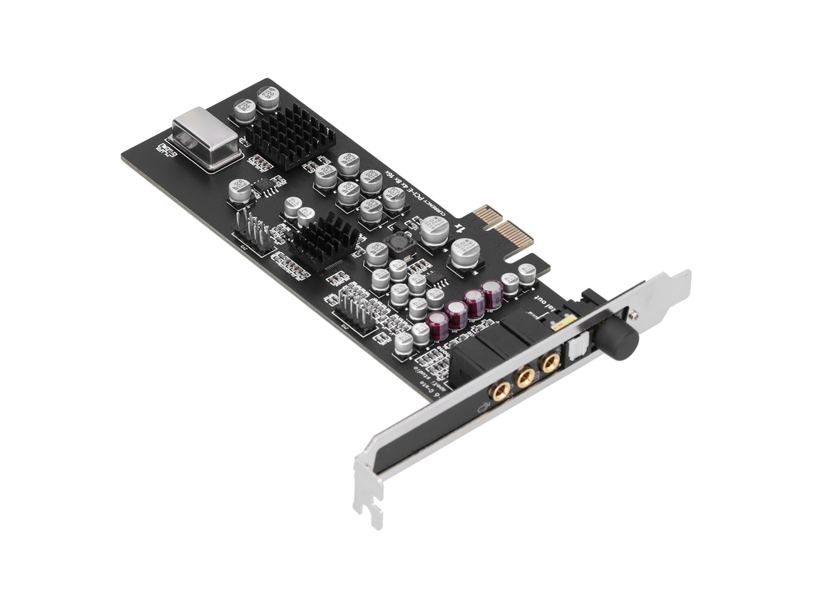 Laxiscreed Placa De Som Pci-e Coaxial Digital Com Suporte Dts 7.1 Para Jogos E Áudio Visual