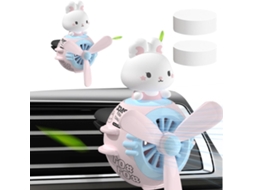 Aromatizador De Ar Para Saída Carro, Com Design De Piloto Desenho Animado Aromatizador Hélice Giratória E Pastilha