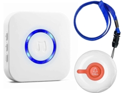 Botão de Alarme para Idosos, Pager Sem Fio para Cuidadores de Idosos em Casa. Brilvibera_ptg