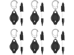 Conjunto De 12 Lanternas Led Para Chaveiro Com Marcador, Lanterna