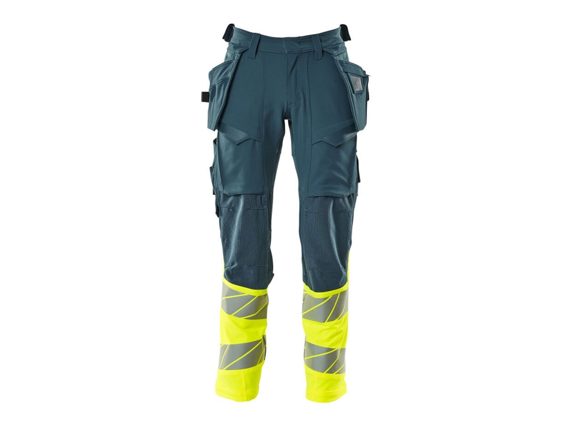 Calças Grandes Com Bolsos Pendurados Accelerate Safe 19131 Amarelo 60 / 32 MASCOT