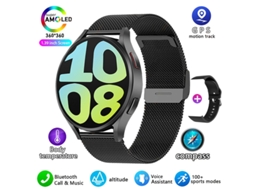 Smart Watch SHAH ARPAN M10 Monitoramento de Saúde de Chamadas Bluetooth Black Milan