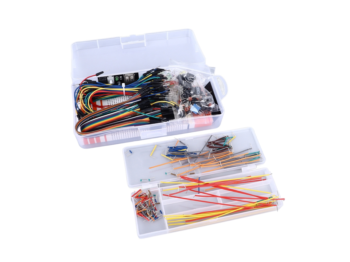 Kit De Protoboard 830 Pontos Com Módulo De Alimentação