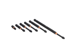 Conjunto De 6 Pontas De Parafuso Magnéticas Ph2 De Aço Liga S2 Com Cabo Hexagonal 1/4 Para Furadeira Elétrica