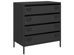 Aparador 68x39x73,5 Cm Aço Laminado a Frio Preto MAISON EXCLUSIVE