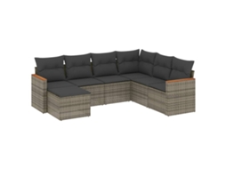 Garden Sofa Set, Garden Sofa Sets Vidaxl Cinzeto Rattan / Vime (n/a)