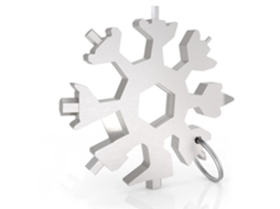 Ferramenta Multifuncional Portátil Snowflake 18 Em 1 Aço Inoxidável, Super Resistente