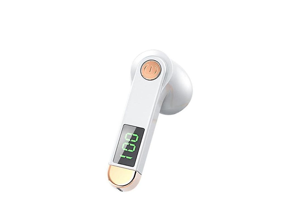 Fones De Ouvido Tws Bluetooth 5.2 Com Display Digital Led Ly Ebike (branco)