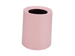 Lixeira Minimalista Rosa Fosco Garneck para Quarto e Sala de Estar Organizador Prático Plástico Durável