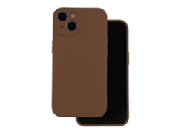 Capa De Silicone Marrom Para Iphone 17 Pro De 6,3 Polegadas