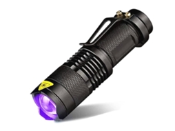 Lanterna Led Lanterna Com Função De Zoom Mini Lanterna De Luz Negra Preta Yunzii