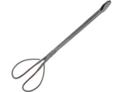 Pinça Para Lenha Baluue, Reforçada Em Ferro Preto, Ideal Para Lareiras E Churrasqueiras Possui Cabo Ergonômico Proteção
